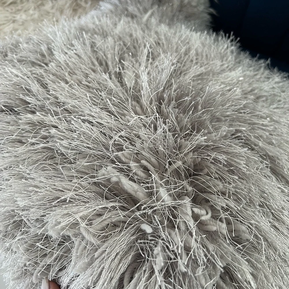 Z gallerie pillow- fur Gray